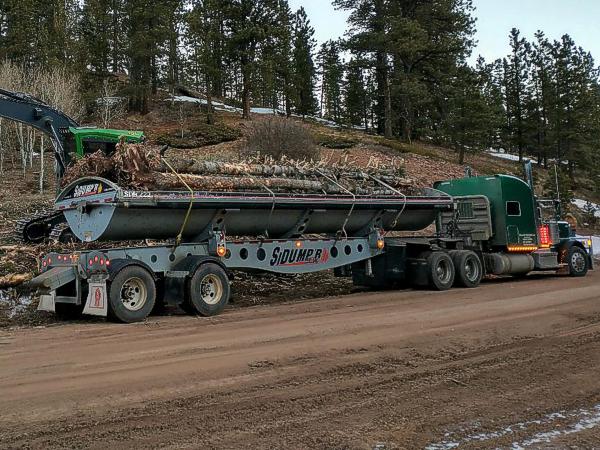Chaparral Construction Truck and Side Dump Trailer