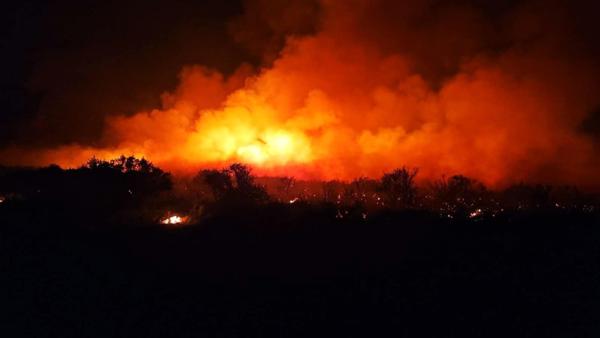 Night shift burn operation on the Lee Fire