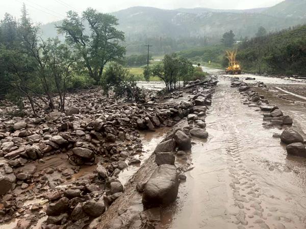 Chaparral Emergency Response to Flash Flood on Highway