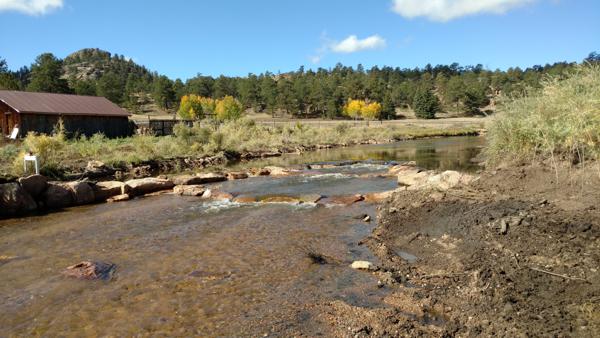 Completed Diversion Structure with Grade Control Steps Work by Chaparral Construction