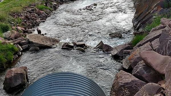 Water Intake for Municipal Water Plant before Chaparral Work by Chaparral Construction