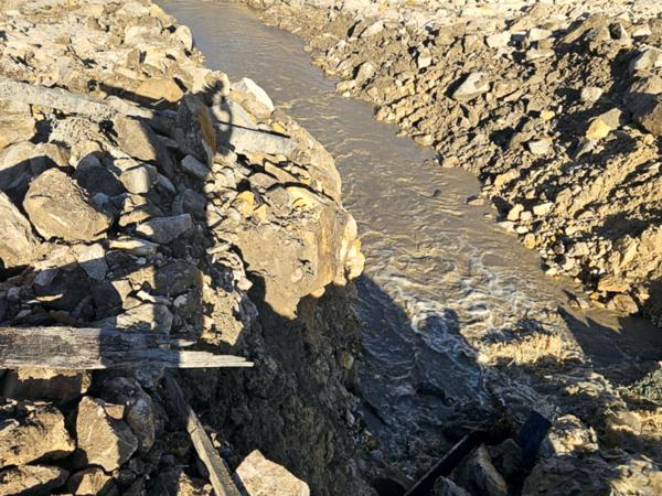 Post-Removal of old creosote timber dam